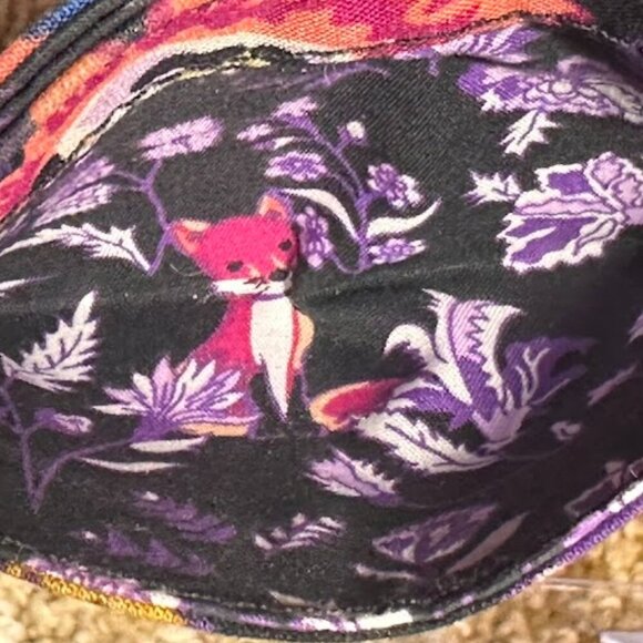 Vera Bradley Foxwood Pattern 2019 Snap Card Wallet Keyring Woodland Critters GUC - Picture 15 of 15